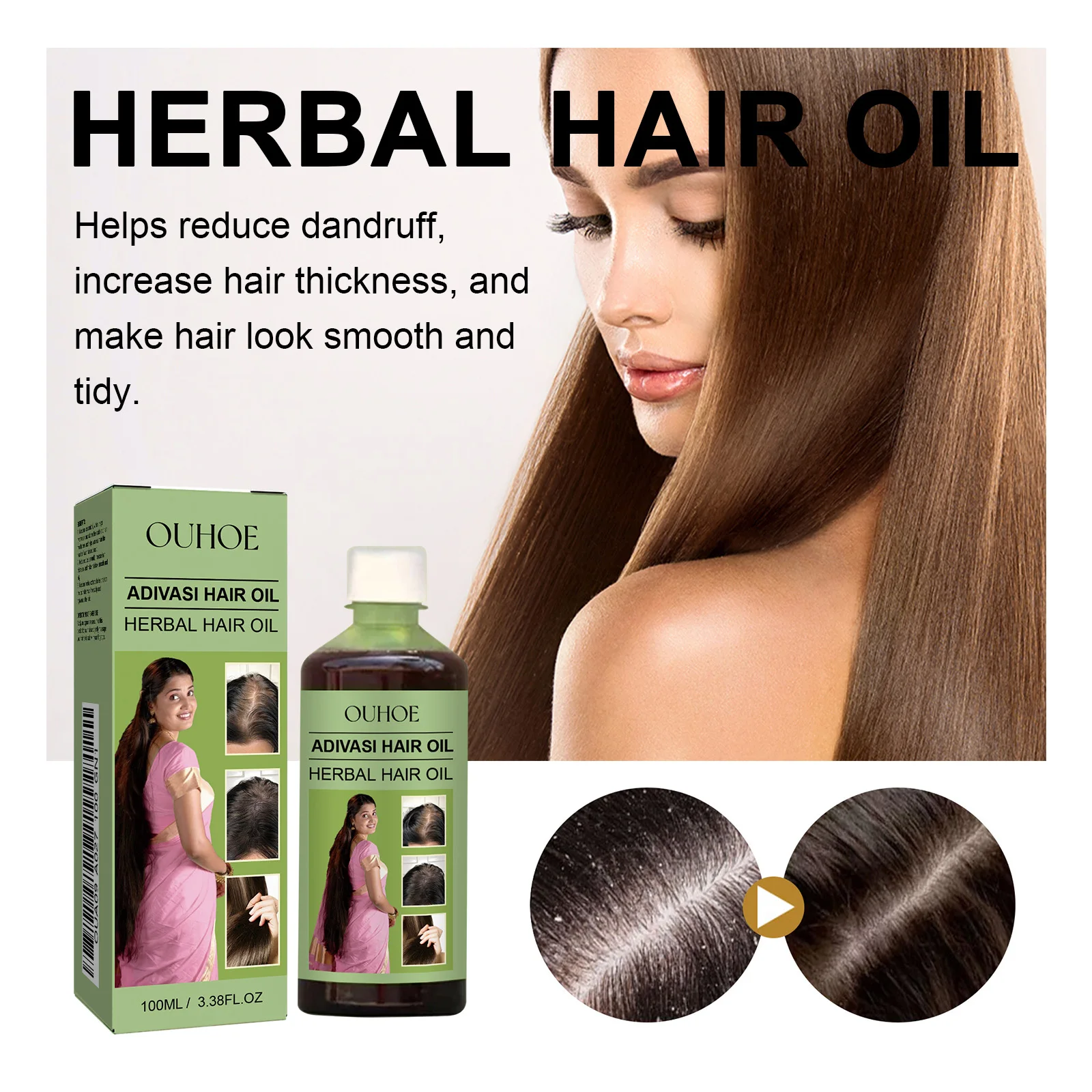 Hair Care India - 100ml Hair Growth Oil India Adivasi