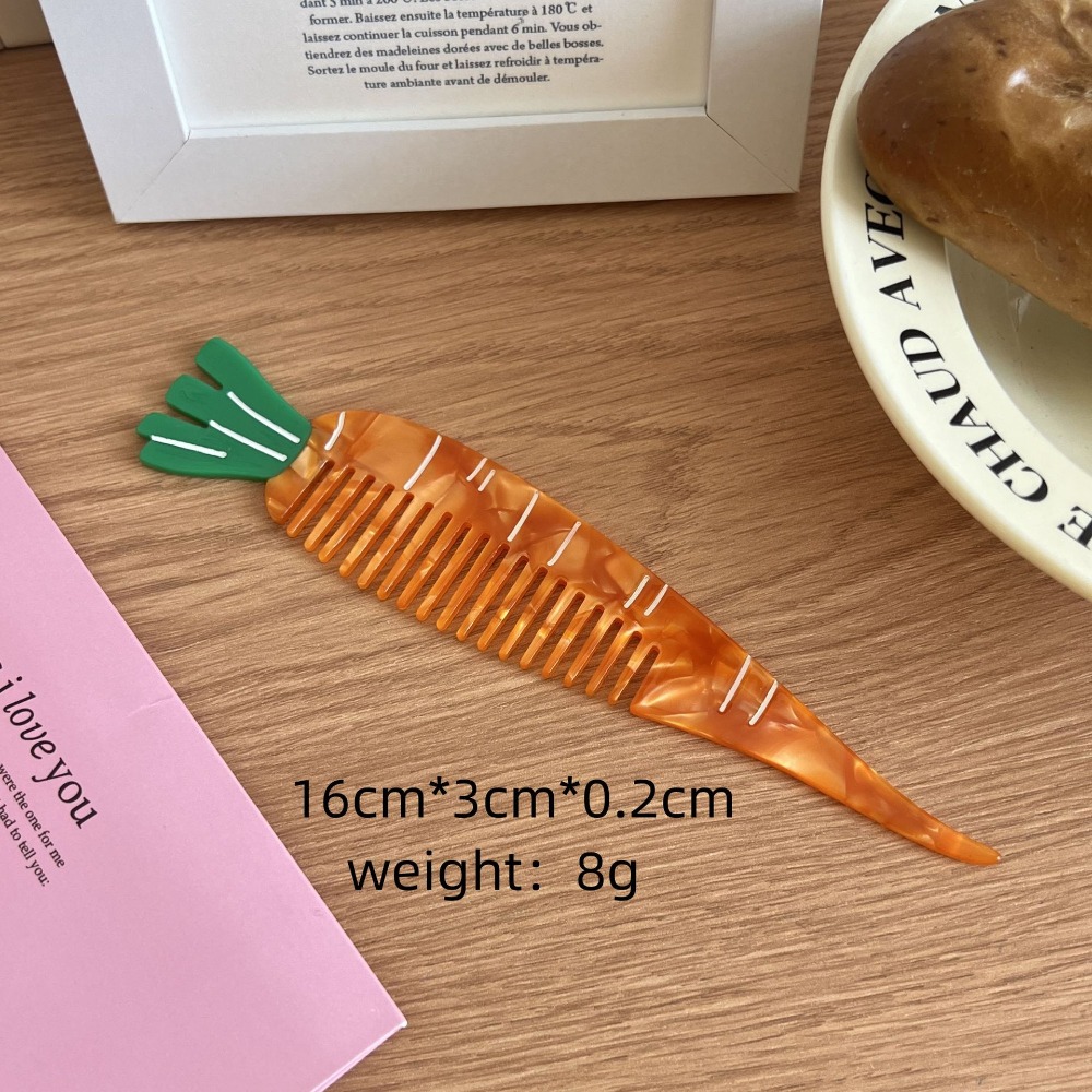 Hair Care Vegetables - Hair Care Tulip Acetate Comb Cartoon