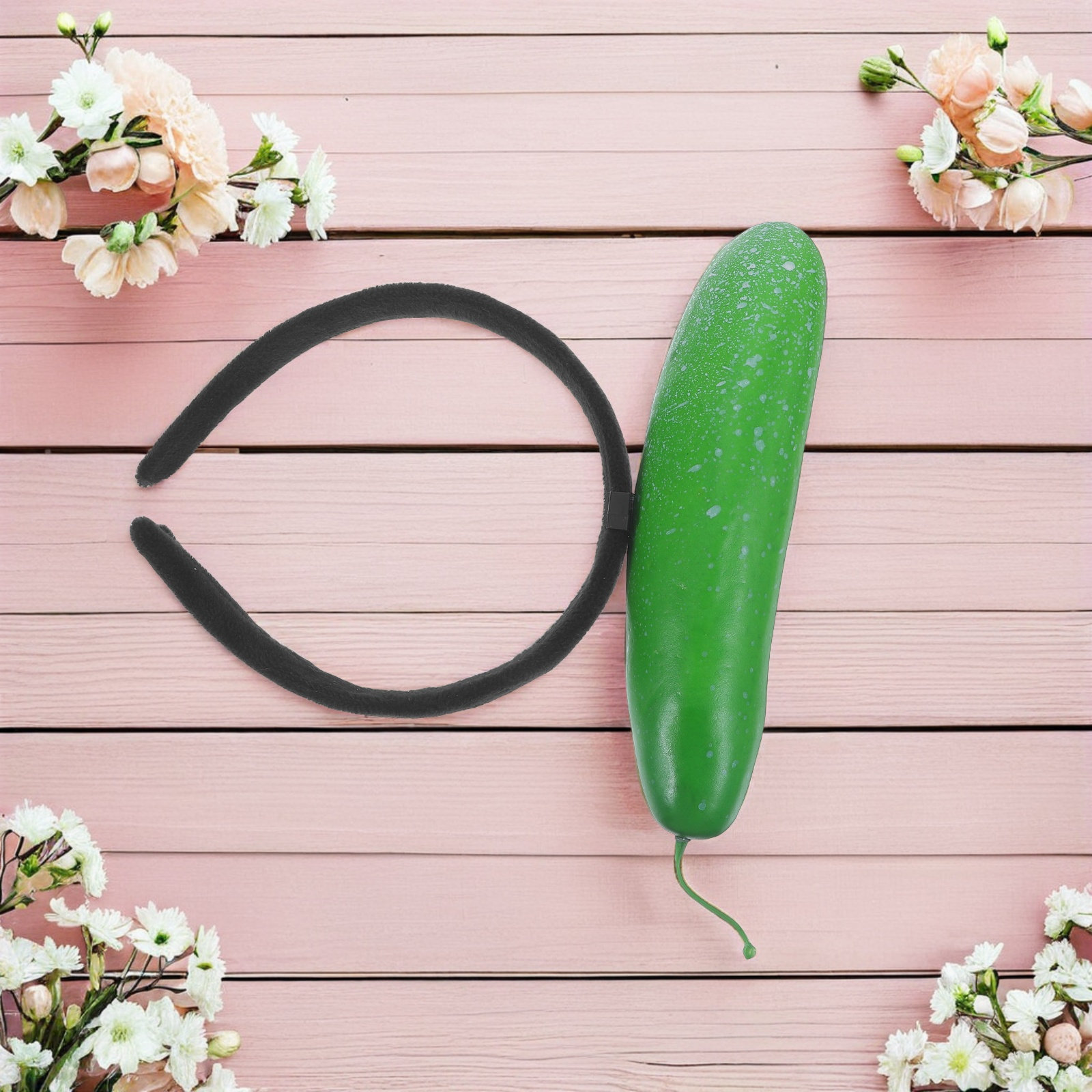 Hair Care Vegetables - 2Pcs Realistic Cucumber Headband Vegetable Hair