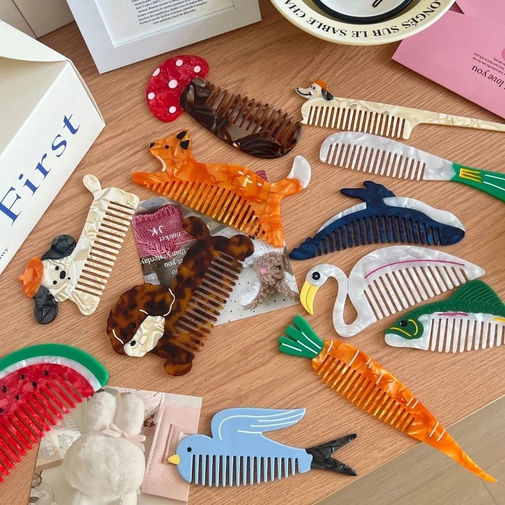 Hair Care Vegetables - Hair Care Tulip Acetate Comb Animal
