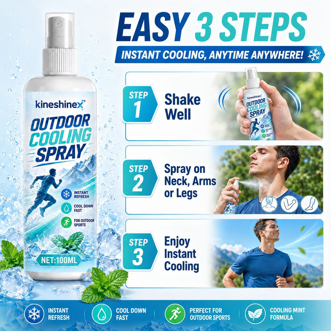 Outdoor Cooling Spray 100ml–In - огляд і ціна Hair Care Spray