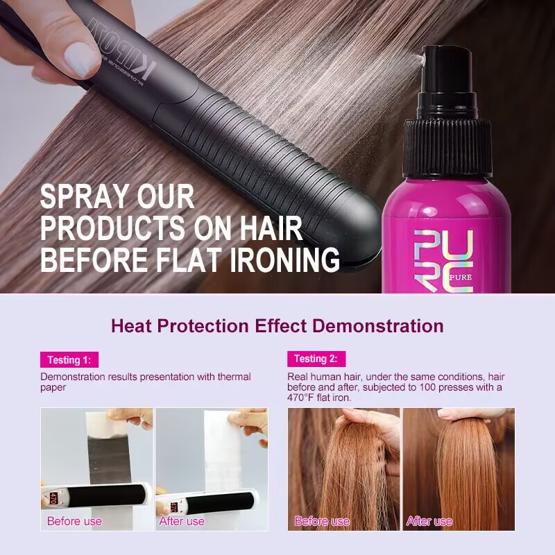 PURC Heat Protectant Spray Coc - огляд і ціна Hair Care Heat Protectant