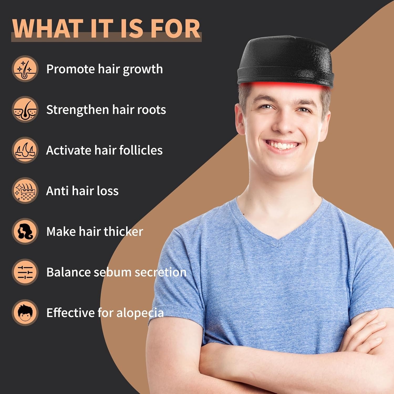 New Hair Growth Laser Cap 660n - огляд і ціна Hair Care Vegan