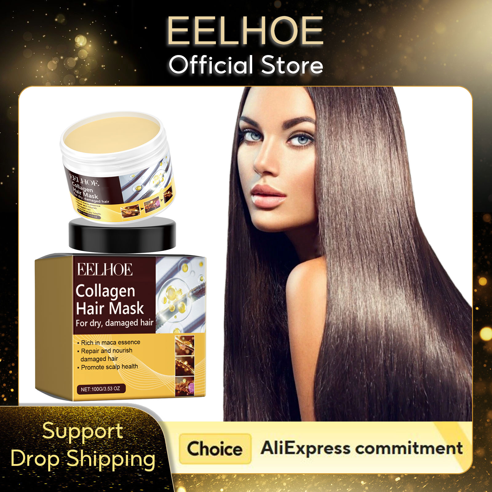 EELHOE Collagen Hair Mask Anti - огляд і ціна Hair Care Vegan