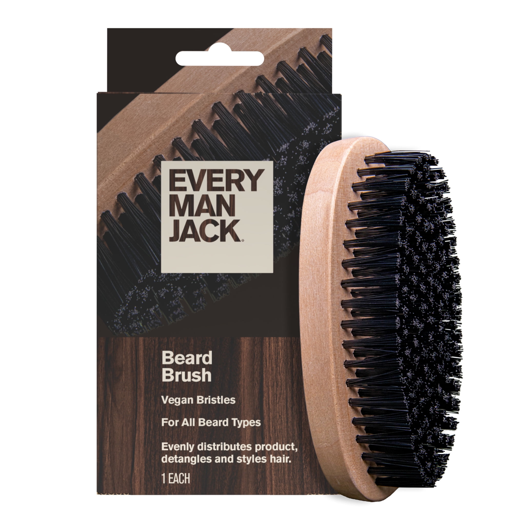 Men's Beard Brush with Cruelty - огляд і ціна Hair Care Vegan