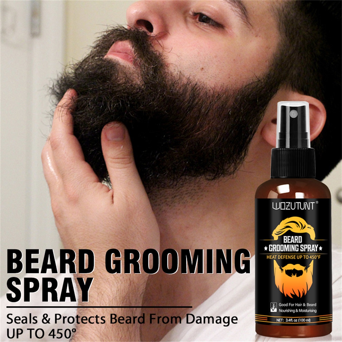 Beard Grooming Spray Facial Ha - огляд і ціна Hair Care Heat Protectant