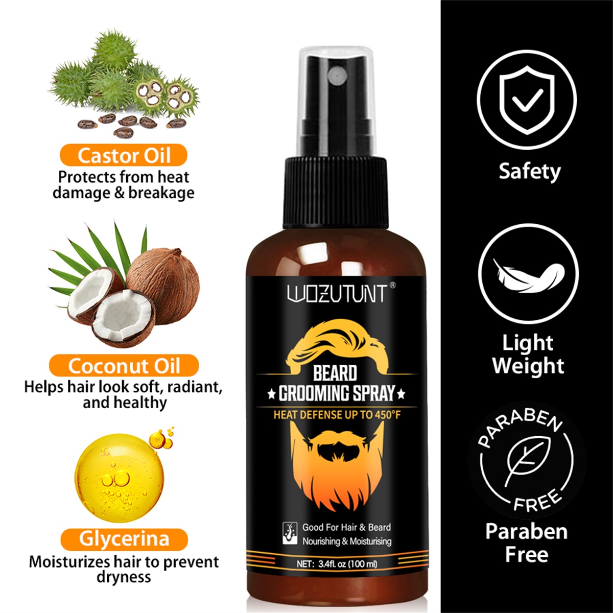 Beard Grooming Spray Protect H - огляд і ціна Hair Care Heat Protectant