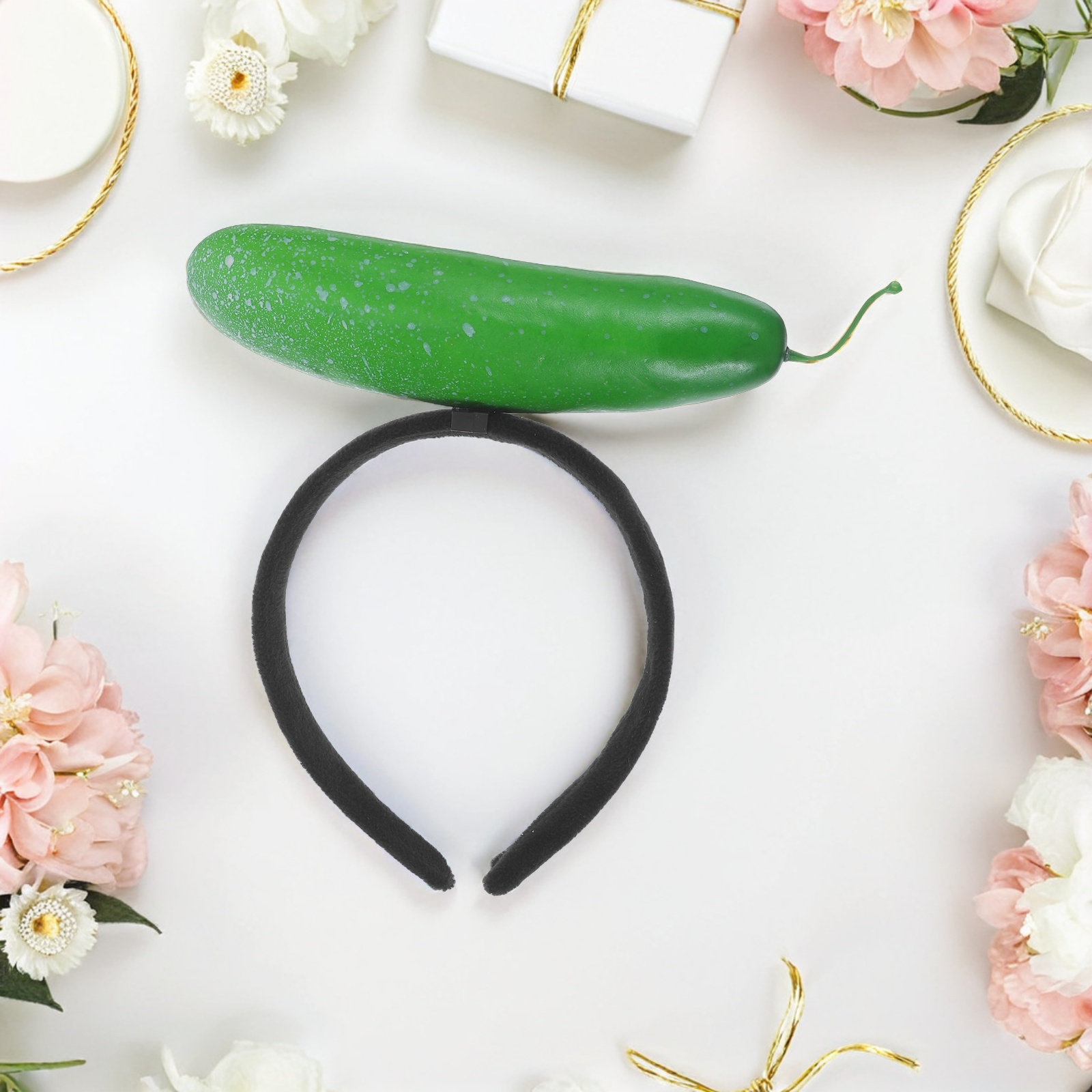 2Pcs Costume Cucumber Headband - огляд і ціна Hair Care Vegetables
