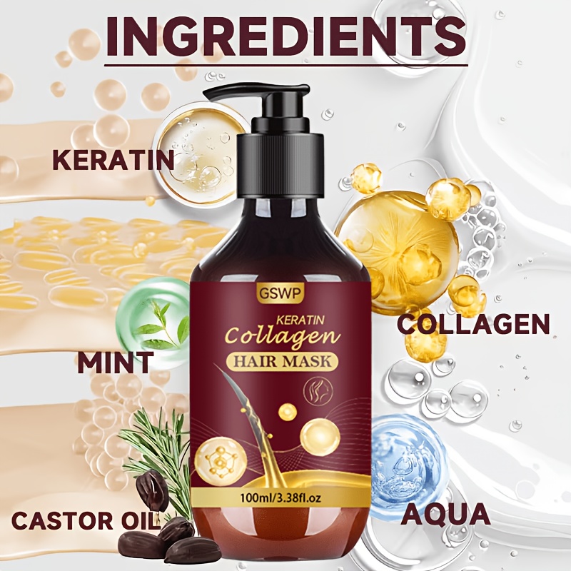 GSWP Collagen Keratin Hair Mas - огляд і ціна Hair Care Heat Protectant