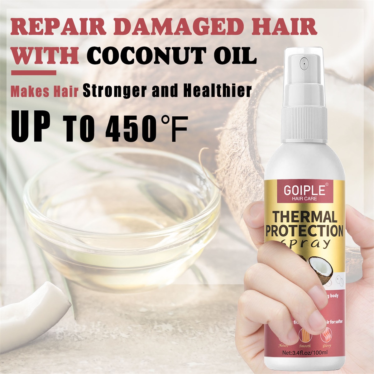 Hair Moisturizing Growth Kit,N - огляд і ціна Hair Care Heat Protectant